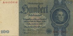 100 Reichsmark GERMANIA  1935 P.183b SPL