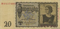 20 Reichsmark DEUTSCHLAND  1939 P.185 S
