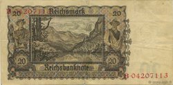 20 Reichsmark DEUTSCHLAND  1939 P.185 fSS