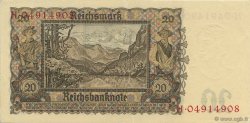 20 Reichsmark DEUTSCHLAND  1939 P.185 fST