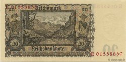 20 Reichsmark ALEMANIA  1939 P.185 FDC