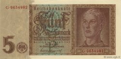 5 Reichsmark GERMANY  1942 P.186a AU