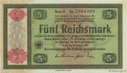 5 Reichsmark GERMANIA  1934 P.207 q.FDC