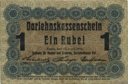 1 Rubel GERMANIA Posen 1916 P.R122c MB