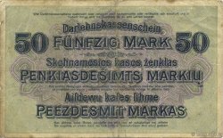50 Mark GERMANIA Kowno 1918 P.R132 MB