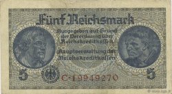 5 Reichsmark GERMANIA  1940 P.R138b BB