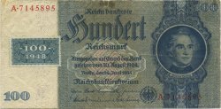 100 Deutsche Mark GERMAN DEMOCRATIC REPUBLIC  1948 P.07b F+