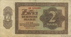 2 Deutsche Mark REPúBLICA DEMOCRáTICA ALEMANA  1948 P.10a BC+