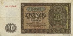 20 Deutsche Mark ALLEMAGNE RÉPUBLIQUE DÉMOCRATIQUE  1948 P.13a
