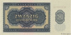 20 Deutsche Mark REPUBBLICA DEMOCRATICA TEDESCA  1955 P.19a FDC