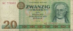 20 Mark GERMAN DEMOCRATIC REPUBLIC  1975 P.29a F
