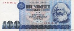 100 Mark GERMAN DEMOCRATIC REPUBLIC  1975 P.31b AU