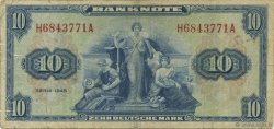 10 Deutsche Mark GERMAN FEDERAL REPUBLIC  1948 P.05a BC