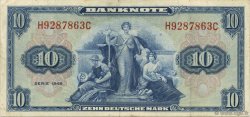 10 Deutsche Mark GERMAN FEDERAL REPUBLIC  1948 P.05a VF
