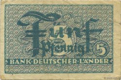 5 Pfennig GERMAN FEDERAL REPUBLIC  1948 P.11a SS