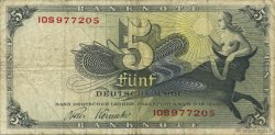 5 Deutsche Mark GERMAN FEDERAL REPUBLIC  1948 P.13i F+