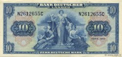 10 Deutsche Mark GERMAN FEDERAL REPUBLIC  1949 P.16a EBC