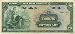 20 Deutsche Mark ALLEMAGNE FÉDÉRALE  1949 P.17a