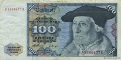 100 Deutsche Mark GERMAN FEDERAL REPUBLIC  1960 P.22a q.BB