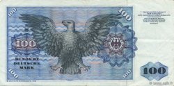 100 Deutsche Mark GERMAN FEDERAL REPUBLIC  1980 P.34d XF