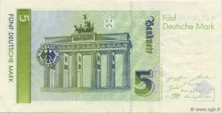 5 Deutsche Mark ALLEMAGNE FÉDÉRALE  1991 P.37 TTB