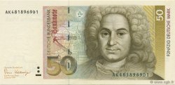 50 Deutsche Mark GERMAN FEDERAL REPUBLIC  1989 P.40a fST+