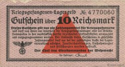 10 Reichsmark GERMANY  1939 R.521 VF