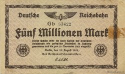 5 Millions Mark GERMANY  1923 PS.1013b VF