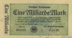 1 Milliard Mark GERMANY  1923 PS.1020 VF