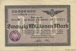 20 Millions Mark GERMANY  1923 PS.1287 XF