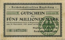 5 Millions Mark GERMANY  1923 PS.1313 VF