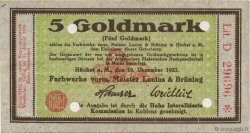 5 Goldmark DEUTSCHLAND Hochst 1923 Mul.2525.11 VZ+