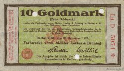 10 Goldmark DEUTSCHLAND Hochst 1923 Mul.2525.12 VZ