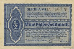 1/2 Goldmark GERMANY Weimar 1923 Mul.5040.1a AU