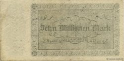 10 Millions Mark ALLEMAGNE Aachen - Aix-La-Chapelle 1923  TTB
