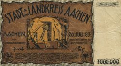 1 Million Mark DEUTSCHLAND Aachen - Aix-La-Chapelle 1923  SS