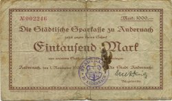1000 Mark GERMANY Andernach 1922  F