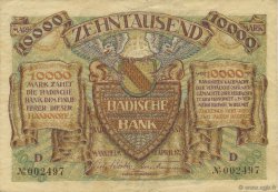 10000 Mark GERMANY Mannheim 1923 PS.0910 VF