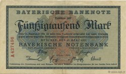 50000 Mark DEUTSCHLAND Munich 1923 PS.0927 SS