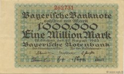 1 Million Mark DEUTSCHLAND Munich 1923 PS.0931 VZ