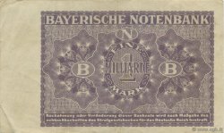 1 Milliard Mark GERMANY Munich 1923 PS.0936 VF+