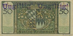 50 Reichsmark Annulé ALEMANIA Munich 1924 PS.0941 EBC