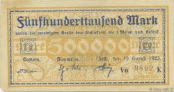 500000 Mark DEUTSCHLAND Cochem-Simmern-Zell 1923  SS