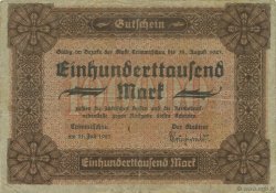 100000 Mark ALEMANIA Crimmitschau 1923 