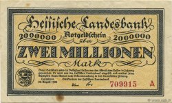 2 Millions Mark DEUTSCHLAND Darmstadt 1923  SS