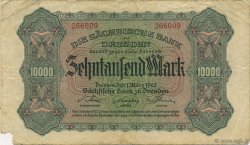 10000 Mark GERMANY Dresden 1923 PS.0958 F