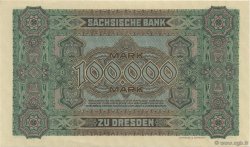 100000 Mark DEUTSCHLAND Dresden 1923 PS.0960 fST+