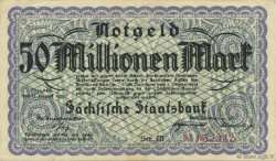 50 Millions Mark GERMANY Dresden 1923  XF