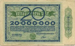20 Millions Mark DEUTSCHLAND Duisburg 1923  S