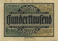 100000 Mark ALLEMAGNE Düsseldorf 1923  B